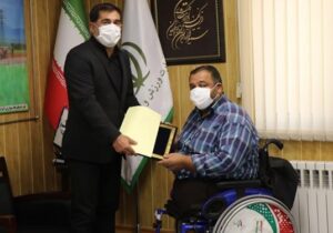 تجلیل از سرپرست تیم ملی والیبال نشسته کشور