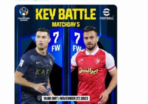 پوستر جالب AFC برای دیدار پرسپولیس و النصر با حضور سروش و رونالدو